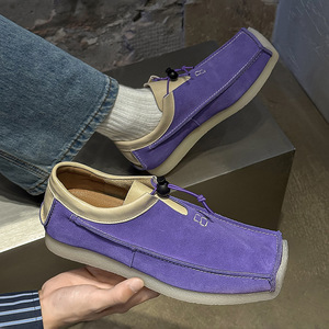 Nouveaux Mocassins Décontractés pour Hommes en Cuir Véritable à Semelle Souple en Caoutchouc pour le Dropshipping - Product Image 6