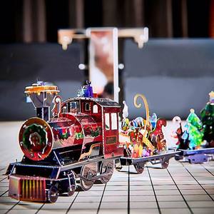 <span class=keywords><strong>Piececool</strong></span>-Puzzles 3D en métal pour adultes, kit de locomotive à vapeur pour la décoration de la maison, cadeaux d'anniversaire fantaisie sur le thème de la mode - Product Image 6