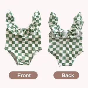 2024 Kids Bathing Suits Eco-friendly Kids Swimwear Wholesale Baby Bikini Custom Swimwear For Little Girls