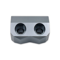 Pièce en aluminium anodisé gris, sablée, à paramètres complexes, pour mesures de haute précision, gravure et usinage direct CNC