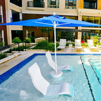 Chaise longue de piscine flottante pour villa, résistante à l'eau, pour jardin et piscine