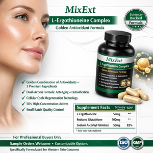 MixExtract Private Label Formula Package L-Ergothioneine &amp; <strong>Glutathione</strong> Hard Capsules Mushroom Extract <strong>Powder</strong> Dietary Supplement - Product Image 4