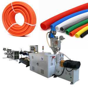 Machines de fabrication de tubes ondulés en plastique PP PE <span class=keywords><strong>PVC</strong></span>, diamètre 10 mm 25 mm, tuyaux de protection de câbles en nylon PA, tuyaux flexibles en spirale - Product Image 1