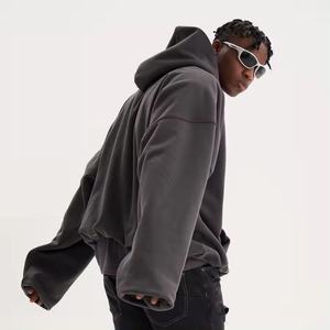 Sudadera con Capucha de 500 Gsm, Felpa Francesa, Personalizada, 100% Algodón, Ropa, Sudadera Holgada, Tejida, para Hombre - Product Image 6