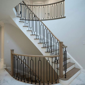 <span class=keywords><strong>Balustrade</strong></span> d'<span class=keywords><strong>extérieur</strong></span> en fer, alliage d'aluminium, laiton, acier inoxydable européen, <span class=keywords><strong>PVC</strong></span>, certifiée ISO9001, résistante à la rouille, pour jardin, centre commercial, escalier - Product Image 1
