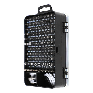 ชุดไขควง 135 in 1 ผลิตจากเหล็กโครเมียมวาเนเดียม พร้อมแม่เหล็กและฉนวน สำหรับซ่อมคอมพิวเตอร์ โทรศัพท์มือถือ และนาฬิกา - Product Image 4