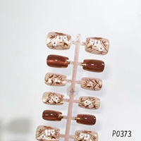 30 faux ongles en ABS, couleur rouge et violet, effet œil de chat, forme amande courte, haute qualité, à presser, couvrance totale
