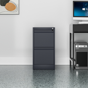 Armoire de classement métallique à 2 tiroirs en acier, style moderne et minimaliste, écologique, pour bureau à domicile, chambre ou école - Product Image 3