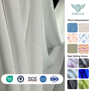Tissu en Crêpe <span class=keywords><strong>de</strong></span> <span class=keywords><strong>Chine</strong></span> 100% Soie <span class=keywords><strong>de</strong></span> Mûrier Pure Grade 6A en Gros au Mètre 16 19 22 Momme OEKO-TEX pour Vêtements <span class=keywords><strong>de</strong></span> Luxe - Product Image 1