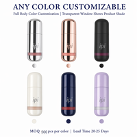 Tube vide personnalisé pour fard à joues liquide, capuchon argenté brillant, miroir intérieur, sérigraphie ABS, électroplaqué, maquillage en gros, OEM, 8 ml