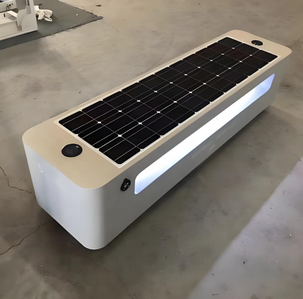 Bluetooth Music Display Smart WIFI Outdoor Solar Mobile Charging Bench for Garden