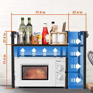 Scaffale all'ingrosso della cucina scaffale <span class=keywords><strong>di</strong></span> stoccaggio pavimento in piedi multistrato forno a microonde - Product Image 1