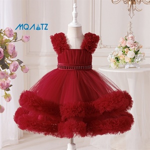 <span class=keywords><strong>Robe</strong></span> <span class=keywords><strong>de</strong></span> <span class=keywords><strong>Princesse</strong></span> Mignonne pour Filles, Col Rond, Sans Manches, en Tulle Doux, pour Anniversaire & Mariage, Vêtements d'Enfants ODM pour Fêtes - Product Image 2