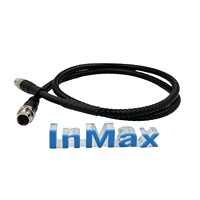 Câble Ethernet M12 à gaine tressée en filament plat en nylon série codée X du fabricant InMax