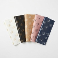 Papier d'emballage cadeau personnalisé avec logo en feuille d'or, papier d'emballage imprimé en sérigraphie pour vêtements et artisanat