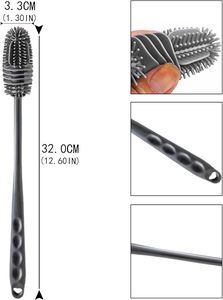 Sinh Thái Thân Thiện Với Tay Phong Cách Vòng Silicone Chai Làm Sạch Bàn Chải Bền Cho Nhà Bếp Xe Nhà Vệ Sinh Sử Dụng - Product Image 2