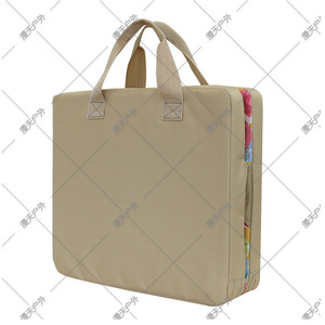 Cojín para asiento de camping al aire libre con diseño floral, cojín rectangular portátil de fibra de poliéster para silla, para uso en viajes y picnics - Product Image 4