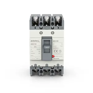 Power Distribution circuit breaker KRIPAL 3p 25A ac breakers circuit 25amp MCCB 3pole moulded case circuit breakers