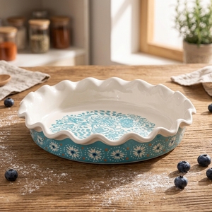 <strong>Ceramic</strong> Bread Baking <strong>Dish</strong> Porcelain Pan <strong>Pie</strong> Cake <strong>Dish</strong> - Product Image 3