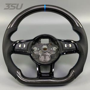 Volant en fibre de carbone pour <span class=keywords><strong>Volkswagen</strong></span> MK7 Golf GTI <span class=keywords><strong>GTD</strong></span> R Gts R-Line Variant - Product Image 1