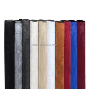 Offre spéciale auto-adhésif <span class=keywords><strong>voiture</strong></span> <span class=keywords><strong>toit</strong></span> plafond doublure intérieur Micro daim velours tissu vinyle Wrap tissu matériel pour intérieur de <span class=keywords><strong>voiture</strong></span> - Product Image 1