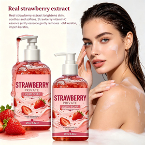 Gel Doccia alla Fragola Idratante <span class=keywords><strong>e</strong></span> Nutriente per Tutti i Tipi di <span class=keywords><strong>Pelle</strong></span>, Ideale per <span class=keywords><strong>Pelle</strong></span> <span class=keywords><strong>Secca</strong></span> <span class=keywords><strong>e</strong></span> <span class=keywords><strong>Sensibile</strong></span> - Product Image 3