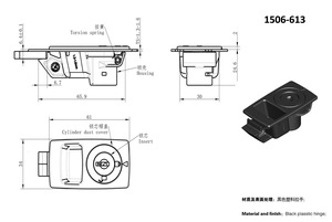 Chất lượng cao Đen mạ điện PA Kim Loại tủ móc khóa chốt <span class=keywords><strong>push</strong></span>-đóng khóa chuyển đổi nhà máy giá - Product Image 6