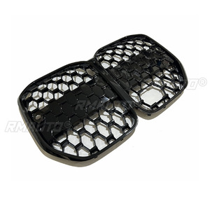 Parrilla Delantera Negra Brillante para BMW Serie 4 G22 430I 2021 2022 2023, Rejilla de Repuesto ABS para Parachoques, Estilo Automotriz - Product Image 3