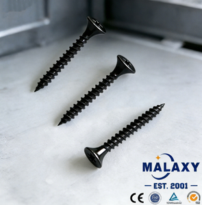 MALAXY Viti per Cartongesso e Gesso, Viti in Plastica, Viti per Acciaio e Legno, Viti Nere DIN per Metallo - Product Image 1