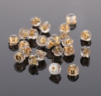 500 pièces/lot bouchons d'oreille en caoutchouc de Silicone anneau Hamburger bouchons d'oreille pour la fabrication de bijoux bricolage boucle d'oreille accessoires