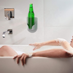 OEM ODM nuova vasca da bagno multifunzionale a parete bagno doccia in Silicone bicchiere da vino lattine da birra bottiglia portabicchieri - Product Image 5