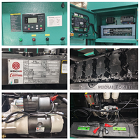 Groupe électrogène insonorisé Guangzhou 350KVA 280KWA avec moteur Weichai WP10D320E200 et alternateur Baudouin Leroy-Somer