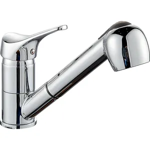 OB8245-8 Boou Multi-function Brass Deck Mounted Single Handle Pull Out Kitchen Sink Mixer Faucet Tap