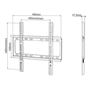 Support mural pour téléviseur EGB65 entièrement <span class=keywords><strong>en</strong></span> acier, capacité jusqu'à 75 kg, compatible avec les téléviseurs de 40 à <span class=keywords><strong>80</strong></span> pouces - Product Image 3
