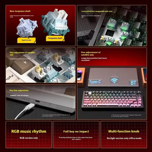 Teclado Mecánico para Juegos LEOBOG Aula HI75C <span class=keywords><strong>Pro</strong></span>, Estructura de Aleación de Aluminio, 75%, 81 Teclas, Intercambiables en Caliente - Product Image 4