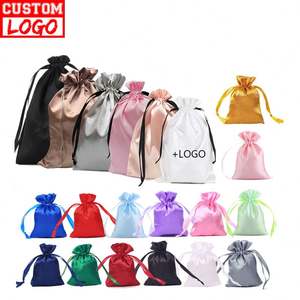 <span class=keywords><strong>Bolsa</strong></span> De satén con cordón grande personalizada, Logo personalizado con logotipo impreso, garantía de Comercio de <span class=keywords><strong>Alibaba</strong></span> - Product Image 1