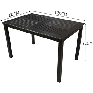 Juego de mesa de comedor exterior moderno, 4 sillas, muebles de jardín, césped, sillas y mesas de exterior para restaurante, fabricante de metal - Product Image 5