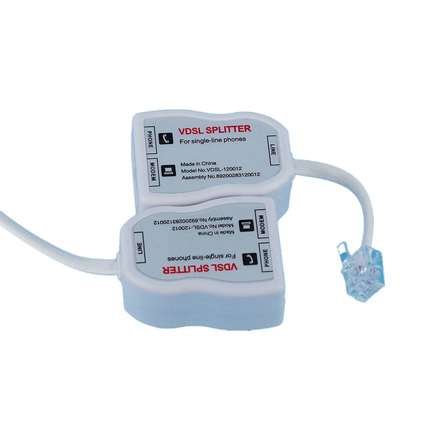 China Supply VDSL ADSLl rj11rj45 6p4c Splitter Adapter SP-201 VDSL Pots Splitter