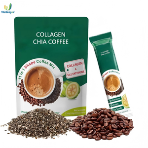 Café de Colágeno Original con Extracto de Hierbas, Sabor Suave a Chocolate Instantáneo, Chía para Control de Energía, para Adultos - Product Image 1