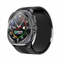 Montre connectée pour personnes âgées TK65, surveillance de la santé, pompe à air, écran AMOLED 1,43 pouces, surveillance de la pression artérielle, surveillance du sommeil, SOS, étanche
