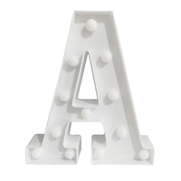 Lettres LED lumineuses créatives numériques, décoration de lumière nocturne, mariage, anniversaire, fête de Noël, lettres LED DIY, 26 lettres anglaises, 0-9, 50