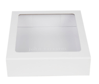 Boîte à fenêtre transparente blanche au design tendance Emballage de boîte magnétique de luxe Boîtes cadeaux en carton pliantes avec couvercle transparent
