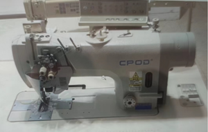 จักรเย็บผ้าอุตสาหกรรมแบบราบ รุ่น CP-8752-D4 แบบอัตโนมัติ คอมพิวเตอร์ควบคุม เข็มคู่ หัวจับแบบหมุนขนาดใหญ่ สำหรับเย็บผ้าเดนิมหนา - Product Image 4