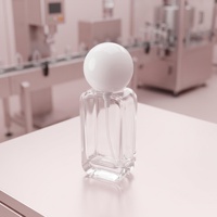 Flacon vide unique de 30 ml (1 oz) pour fond de teint liquide avec impression sérigraphique, pour masque facial, crème de soin de la peau, flacon cosmétique en verre blanc