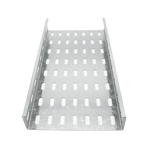 Cannelle de câblage industrielle en acier galvanisé à chaud, perforée, avec revêtement en poudre, certifiée ISO/CE, marque Hongfeng, 350mm 50mm 75mm - Product Image 3