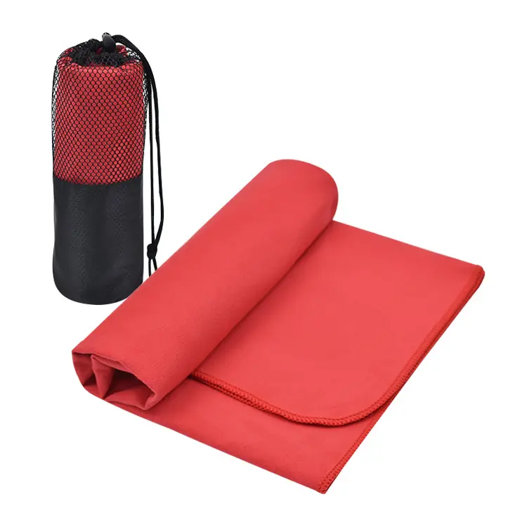 Vente en gros de serviettes de sport personnalisées en microfibres serviette de sport pour le fitness en voyage