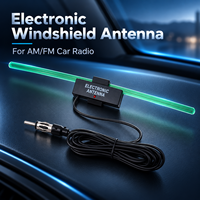Antenne radio de voiture électronique pour pare-brise, fixation sur verre, antenne coaxiale automobile, personnalisable OEM ODM