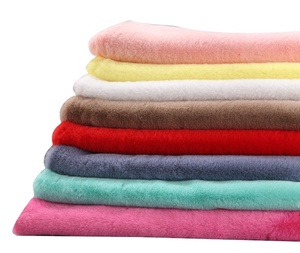 Dày Thỏ Tóc Lông Thú Sang Trọng Cho <span class=keywords><strong>Boa</strong></span> Áo 100% Polyester Với Dệt Kim Ủng Hộ In PV Lông Cừu Vải Cho Hàng May Mặc Và Đồ Chơi - Product Image 1