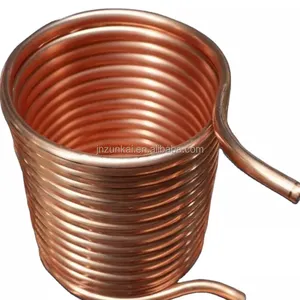red copper tube 3/8 coil pancake pipe insulated for air conditioning cooling heat exchangers