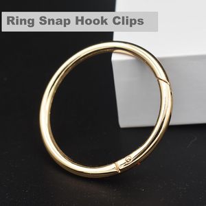Bytiyar Inch Big Round Carabiners Clips Metal Trigger Spring O Rings Snap <b>Hooks</b> DIY Charms Accessory For Keychains Bags Purses C - Product Image 3